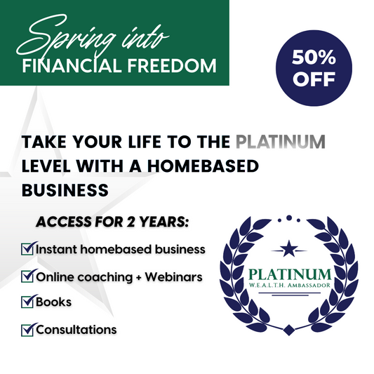 Discounted Platinum W.E.A.L.T.H. Ambassador for Two Years - 50% Off - only $499