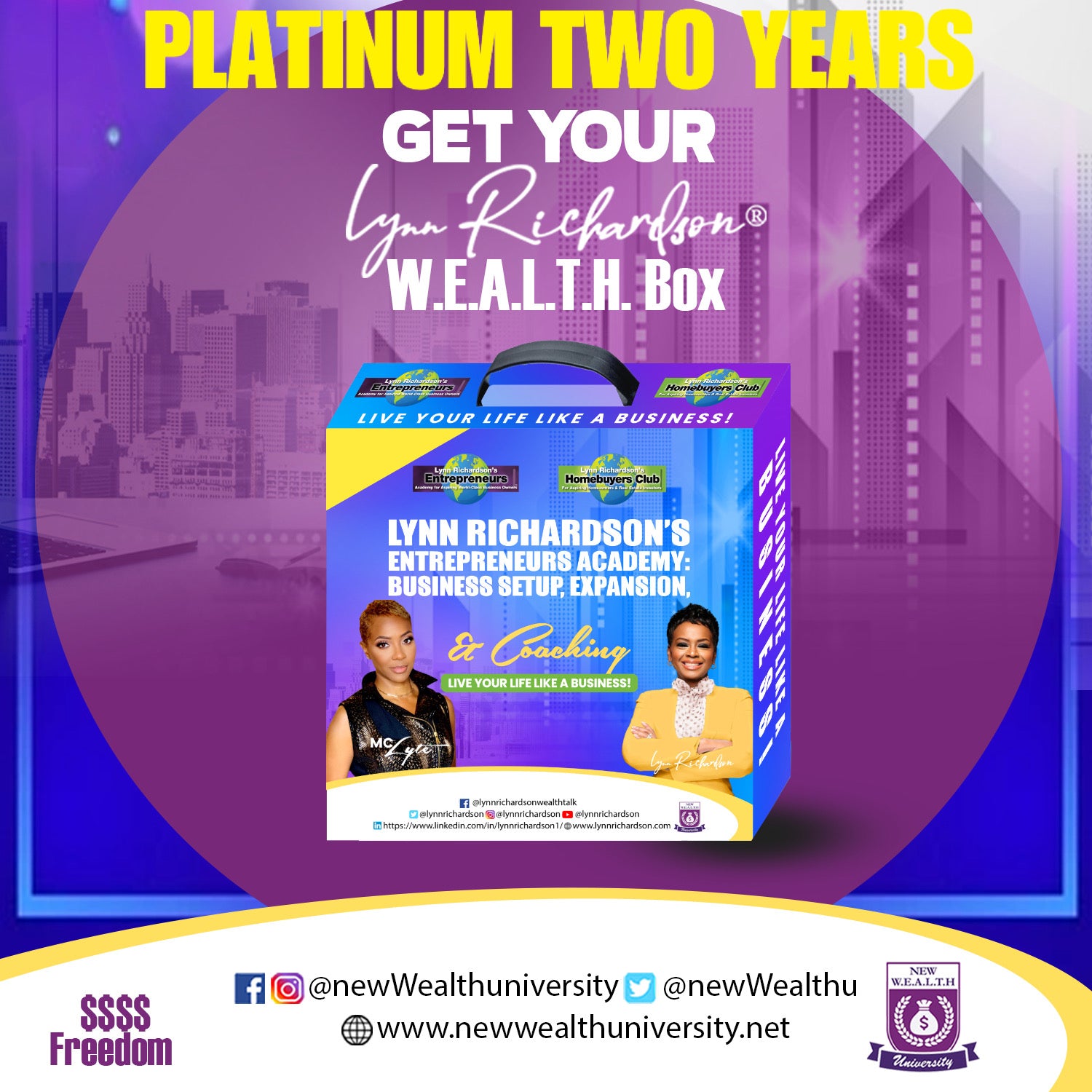 Discounted Platinum W.E.A.L.T.H. Ambassador for Two Years 50% OFF -  $499  - CODE JORDAN50